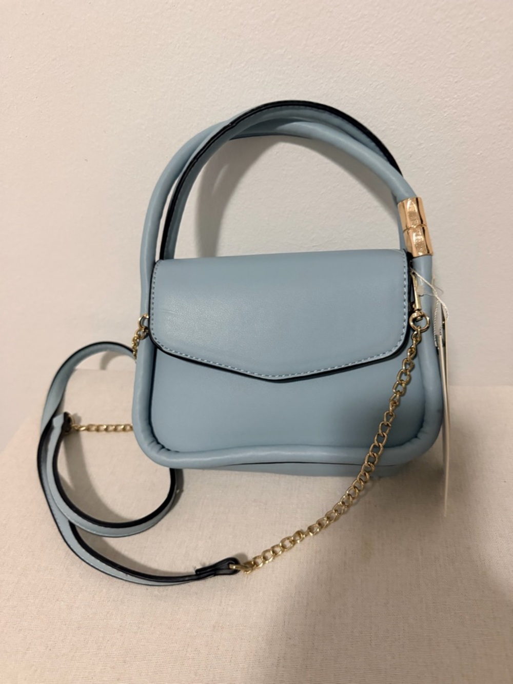 Parfois Sky Blue Women's Top-Handle Crossbody Bag - Elegant Everyday Style